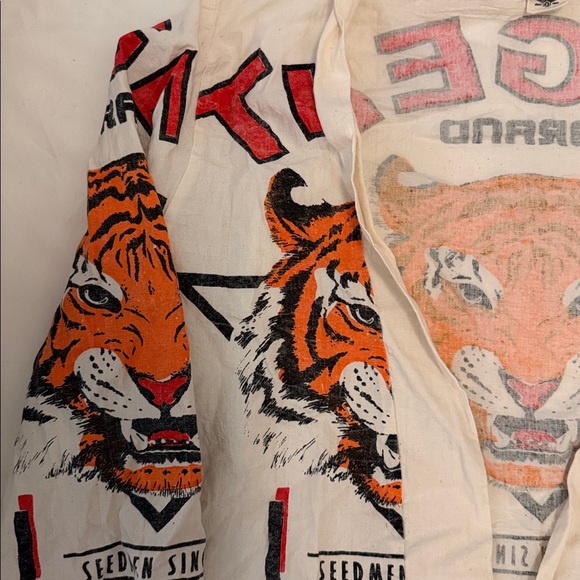 Tiger Print Linen Rice Sack Jacket - Picture 2 of 4